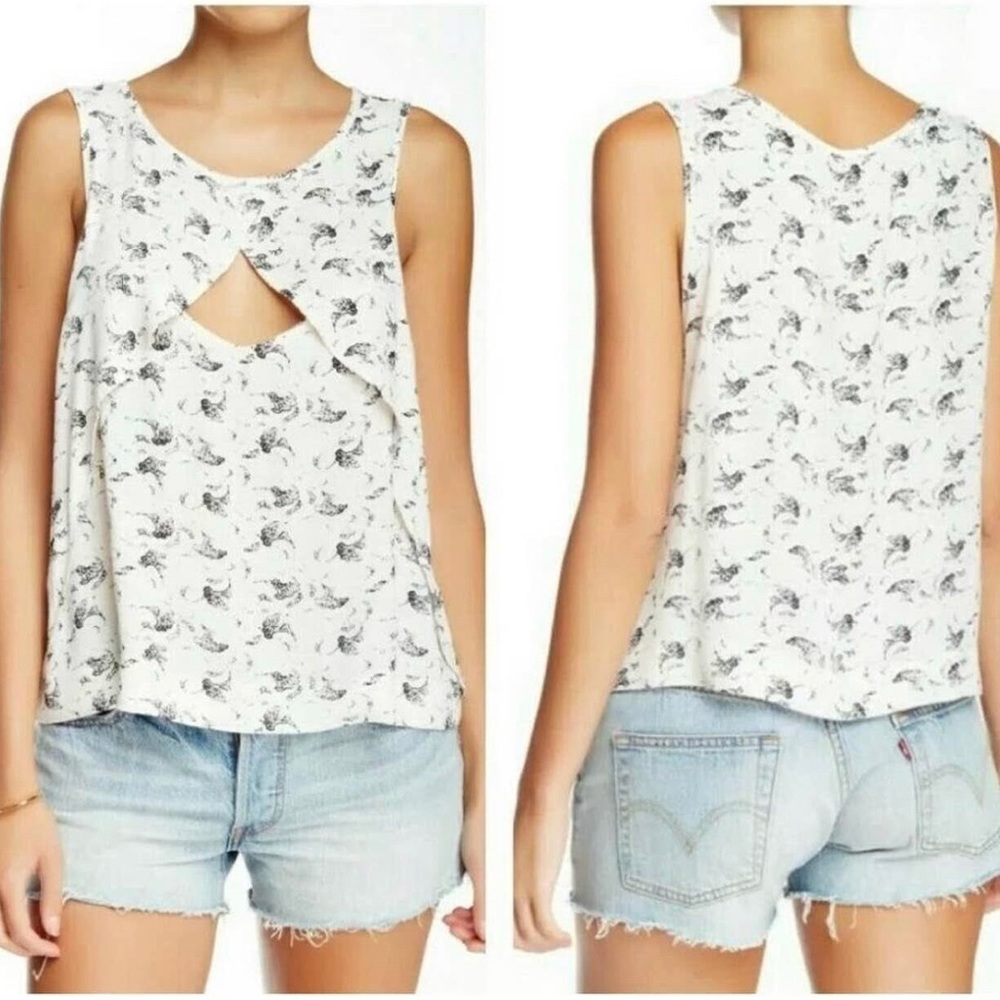 Free People Ginko Print Tank Top Size S